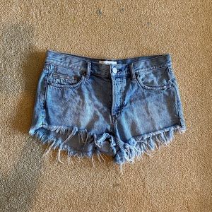 Free People denim shorts